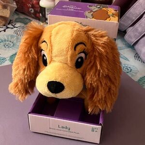 Disney Lady Plush Dog Toy - Golden Brown